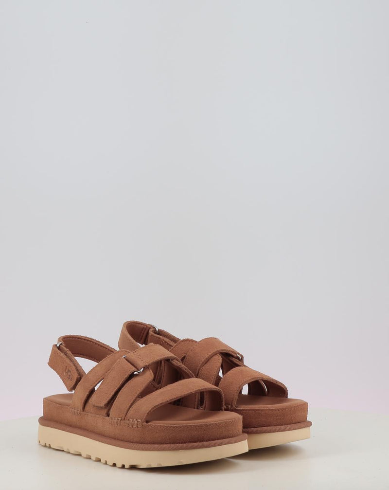 Sandálias UGG GOLDENSTAR GLEAM chestnut