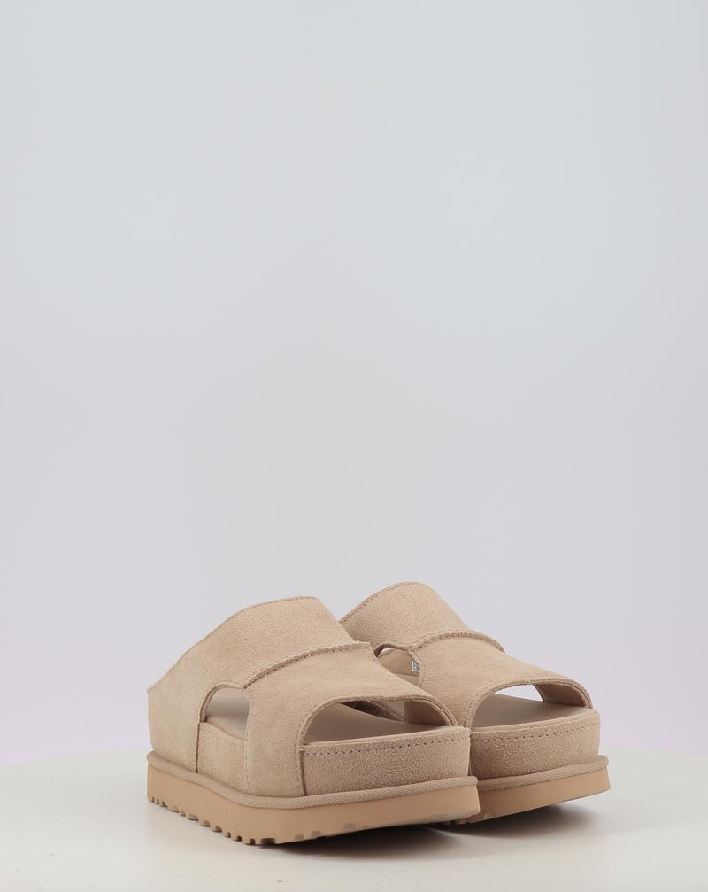 Sandálias UGG GOLDENSTAR HI CUTOUT SLIDE bege
