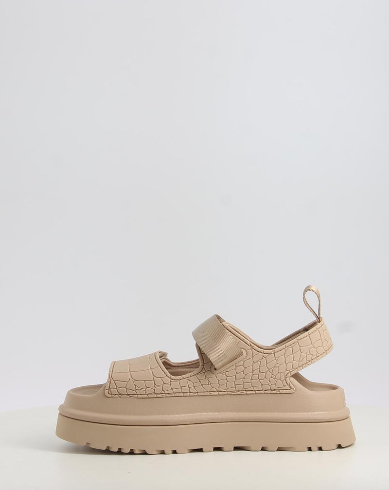 Sandálias UGG GOLDENGLOW EMBOSSED bege