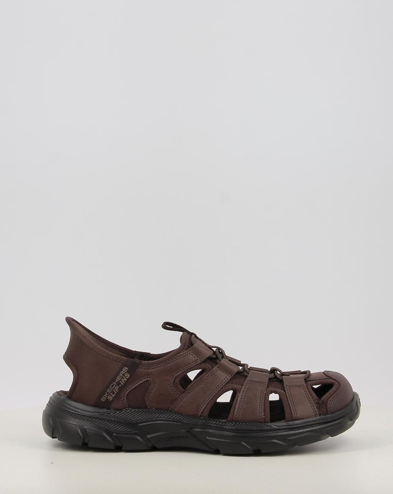 Sandálias SKECHERS SLIP-INS: REVOLTED - VARTAN 205182 castanho