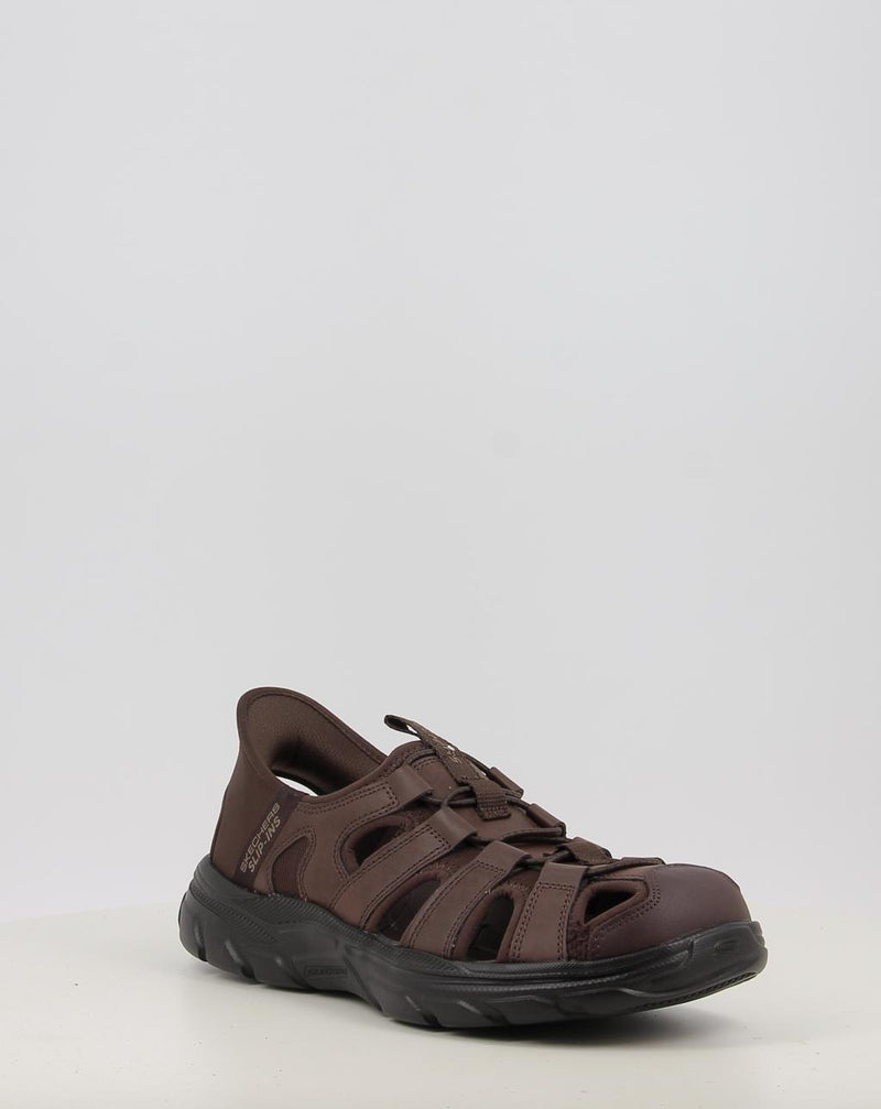 Sandálias SKECHERS SLIP-INS: REVOLTED - VARTAN 205182 castanho