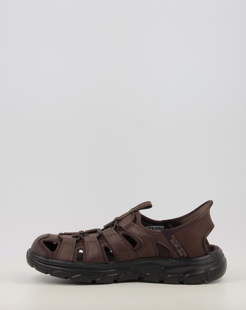 Sandálias SKECHERS SLIP-INS: REVOLTED - VARTAN 205182 castanho