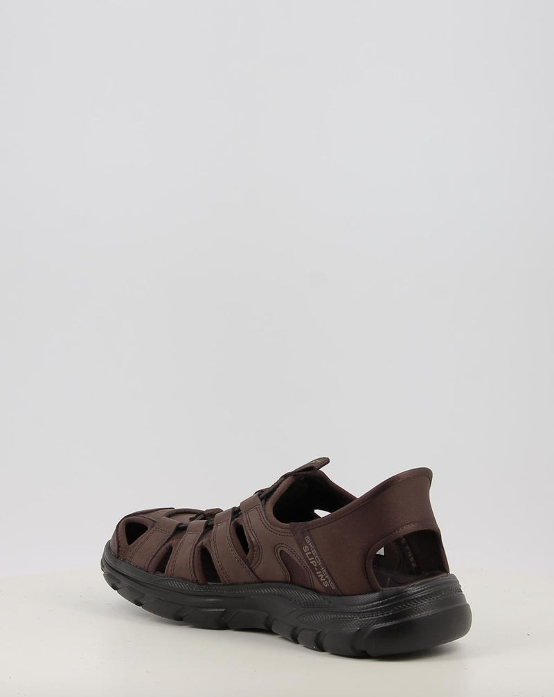 Sandálias SKECHERS SLIP-INS: REVOLTED - VARTAN 205182 castanho