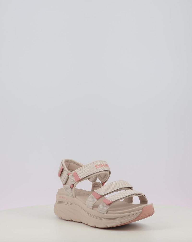 Sandálias SKECHERS D'LUX WALKER SANDAL - SEA-SCAPE 119826 taupe