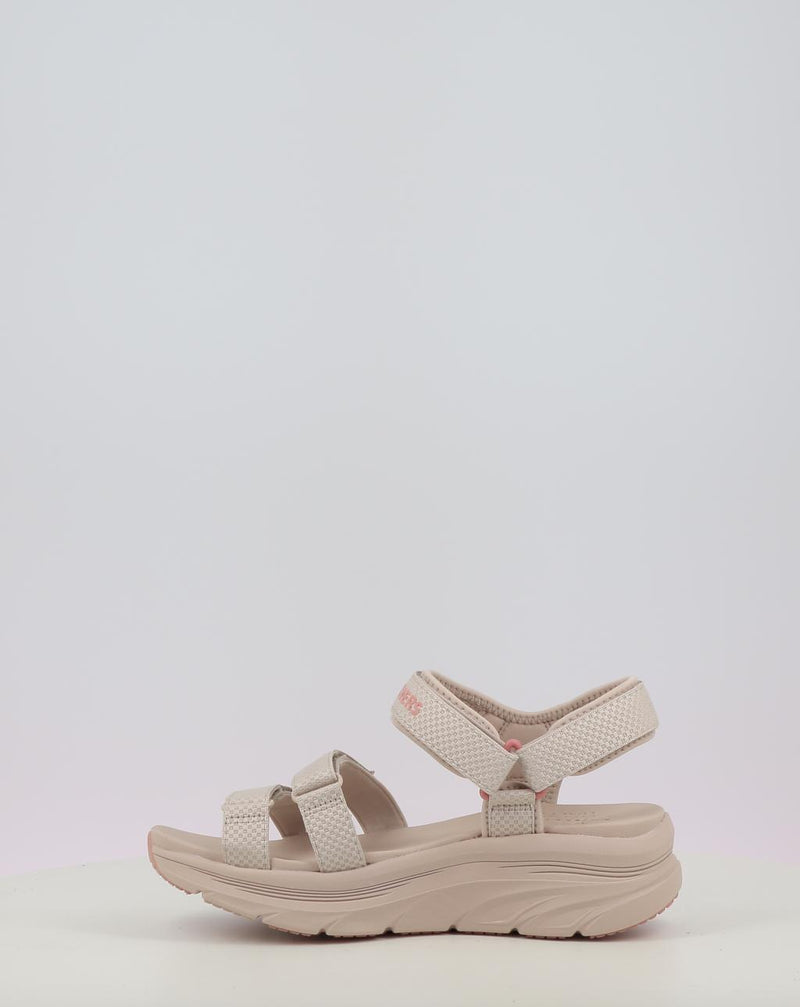 Sandálias SKECHERS D'LUX WALKER SANDAL - SEA-SCAPE 119826 taupe
