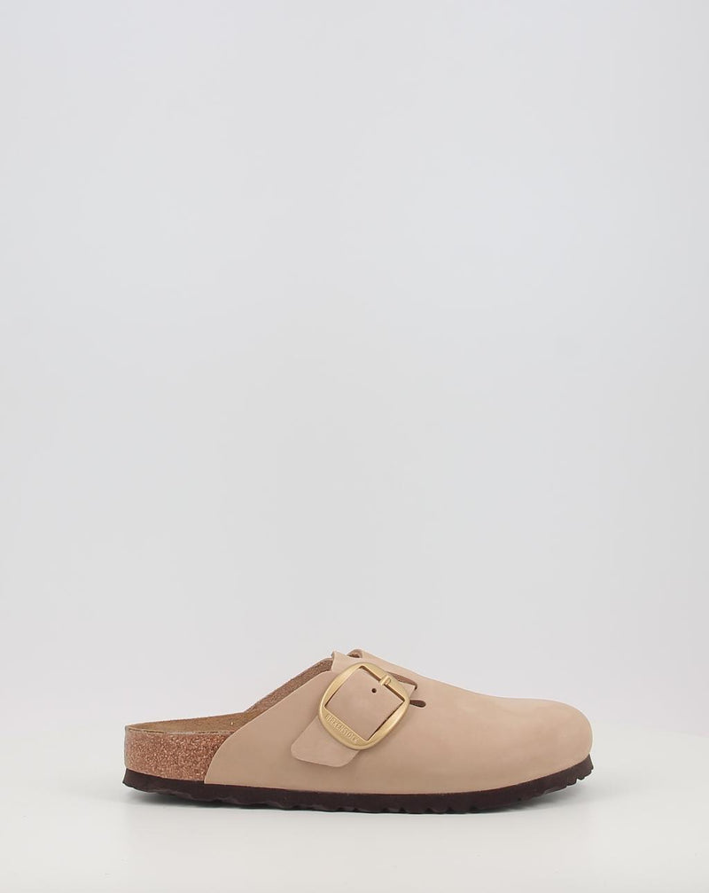 Tamancos BIRKENSTOCK Boston Big Buckle LENB Sandcastle areia