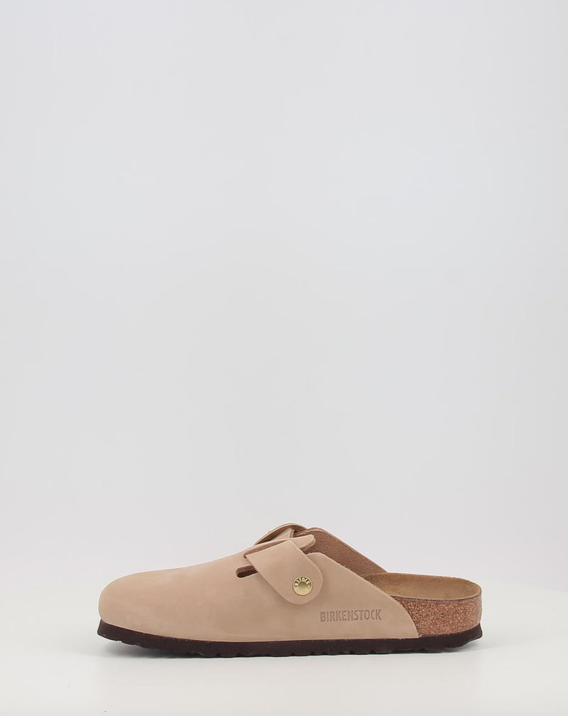 Tamancos BIRKENSTOCK Boston Big Buckle LENB Sandcastle areia