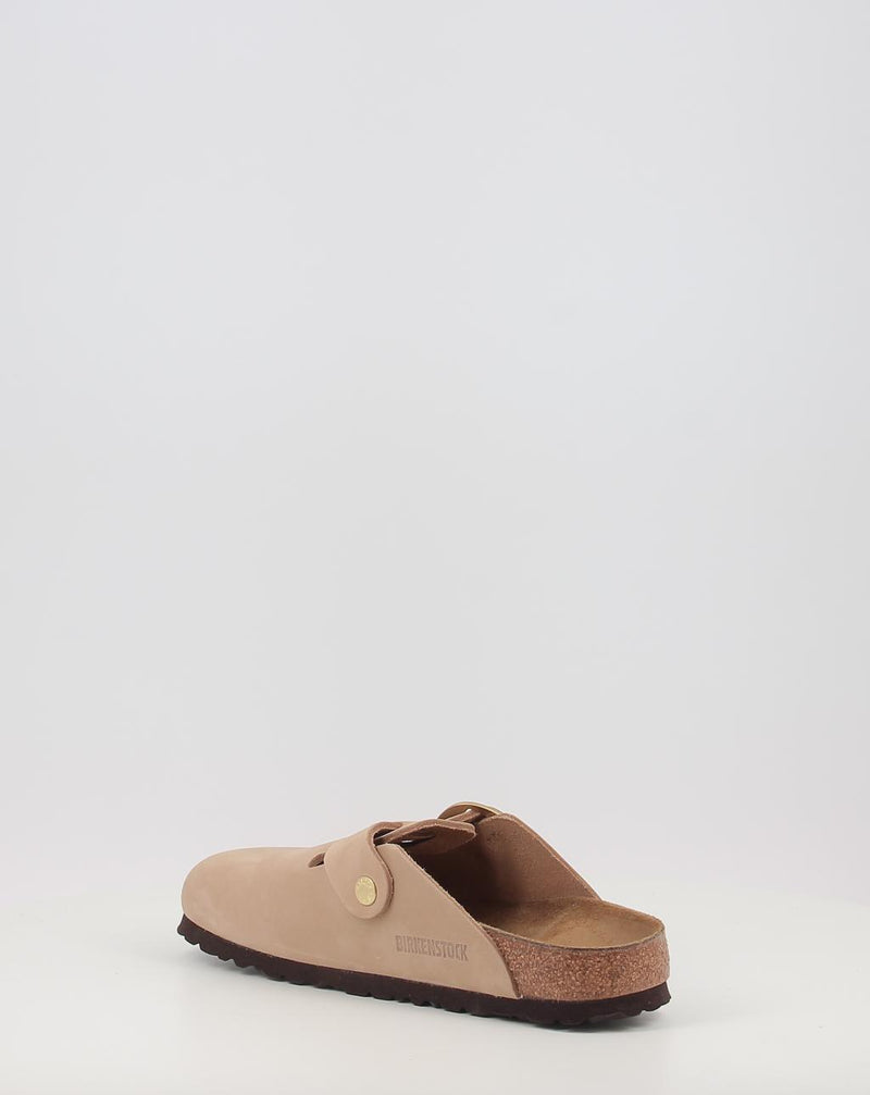 Tamancos BIRKENSTOCK Boston Big Buckle LENB Sandcastle areia