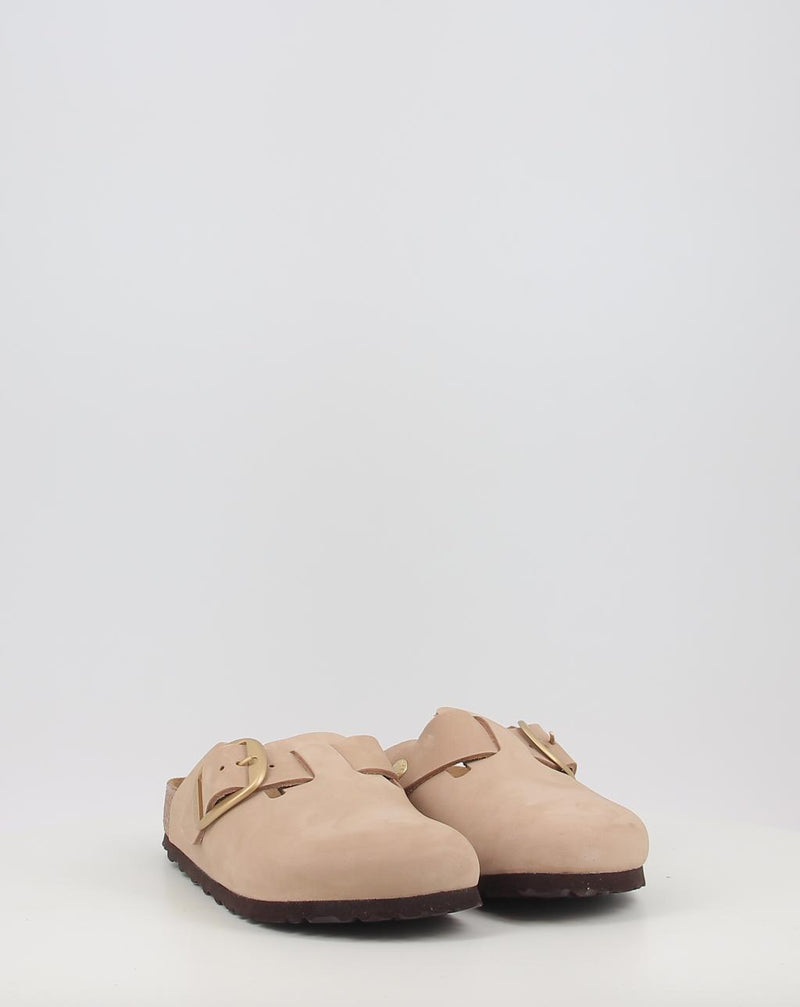 Tamancos BIRKENSTOCK Boston Big Buckle LENB Sandcastle areia