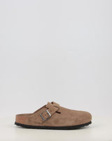 Tamancos BIRKENSTOCK BOSTON SFB LEVE DARK TEA TONAL FB couro